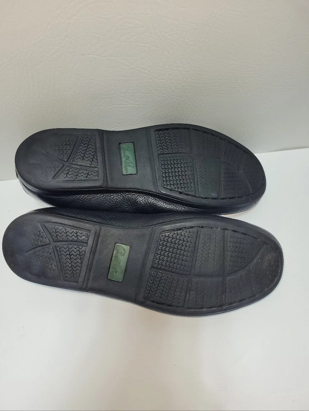 Arnold Palmer Augusta Collection Black Leather Slip-On Loafers